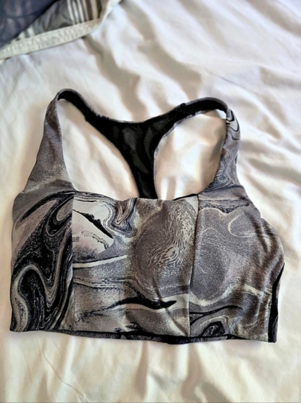Victoria's Secret Marble Design Sports Bra - Purple Marble Design